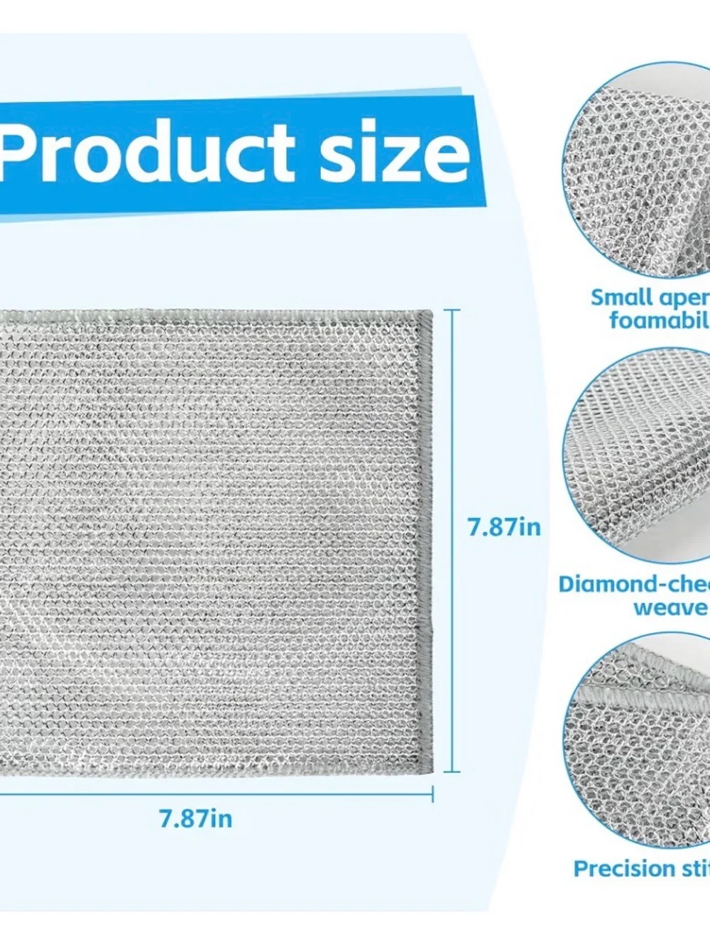 Multipurpose wire dishwashing rags